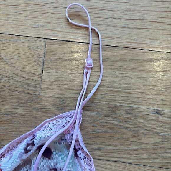 Calvin Klein sheer floral babydoll chemise lingerie size S/P - Picture 3 of 5